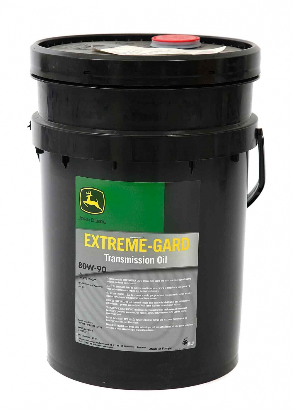 ULEI JOHN DEER EXTREME GARD 85W140 20L VC82609-020